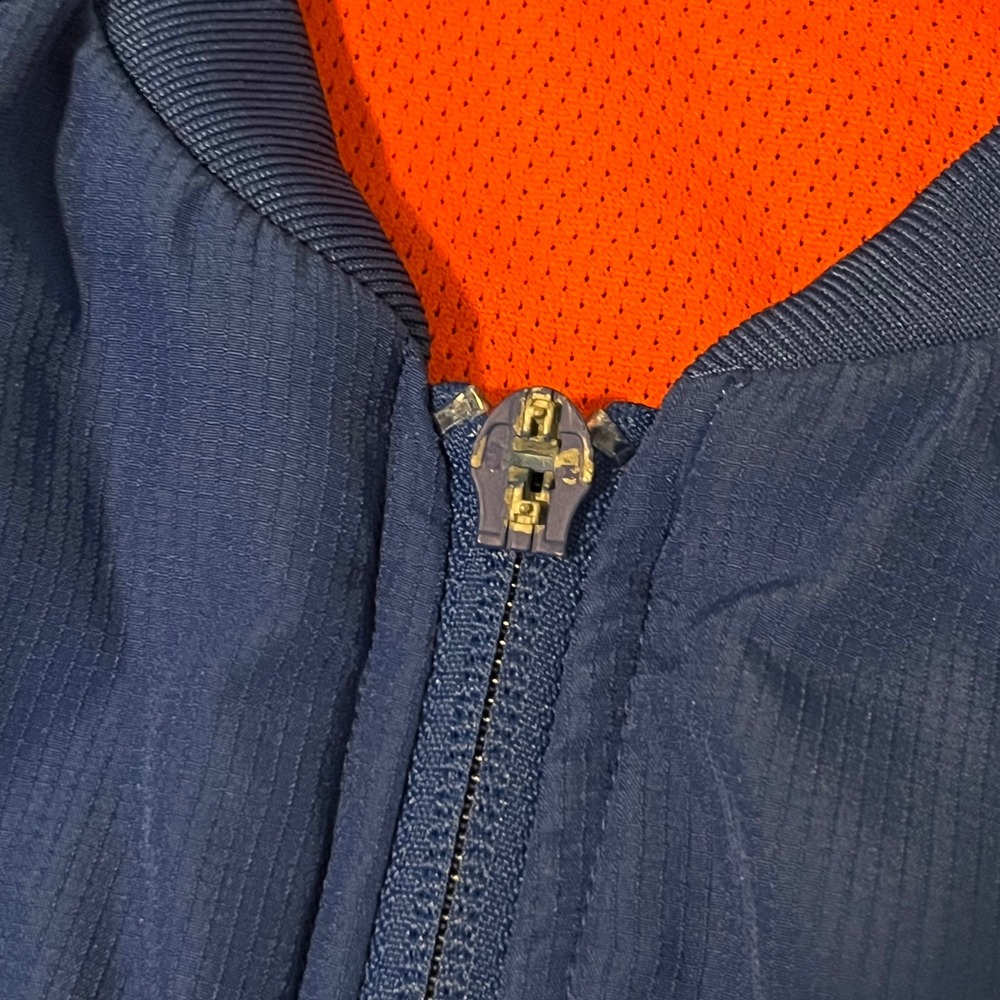 Adidas New York Knicks NBA Full Zip Warm Up Jacket Blue Orange BK7625 Mens S - Picture 7 of 10
